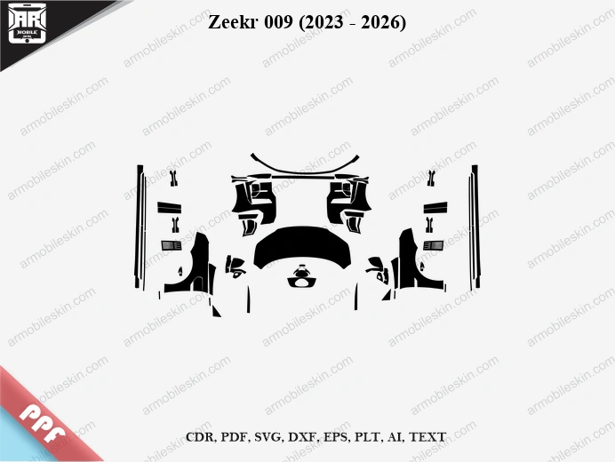 Zeekr 009 (2023 - 2026) Car Exterior Front PPF Template